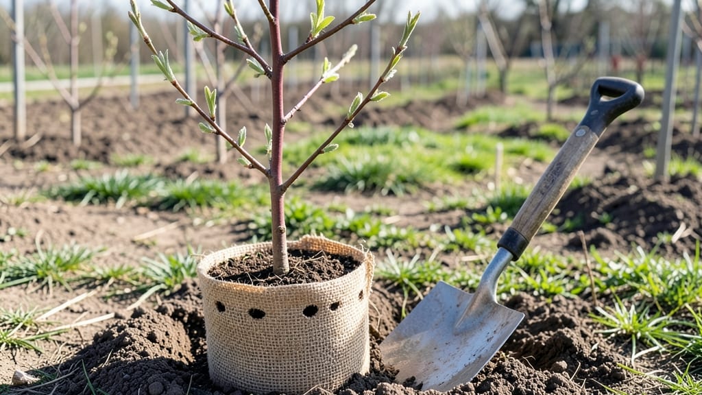 Transplanting Cherry Tree: Stress-Free Relocation for Strong Root Growth